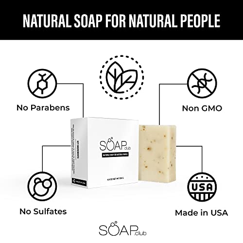 Săpun Club săpun natural Bar Set cadou pentru bărbați și femei - parfum de vanilie săpunuri de baie lucrate manual - săpun