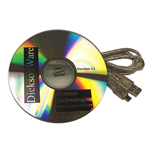 Dickson A025 Dicksonware Secure Software și Cablu de descărcare în serie, versiunea 10