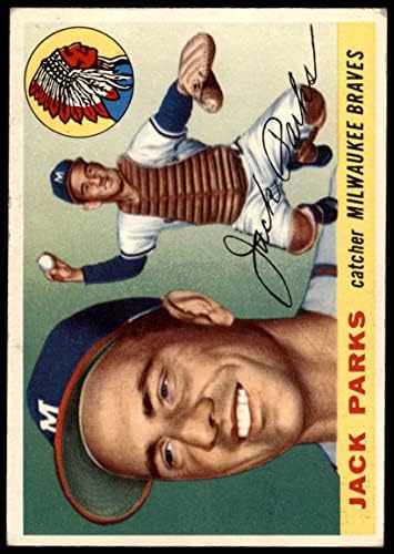 1955 Topps 23 Jack Parks Milwaukee Braves Braves Good