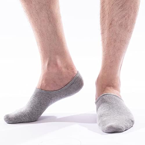 Idegg No Show Socks Bărbați șosete scurte cu gleznă tăiată pentru bărbați Șosete atletice casual cu prindere non -alunecare