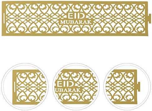 Decor de nuntă Amosfun 36pcs Inele de șervețel Eid Mubarak Islamic de șervețel ISLAMIC Musulman Ramadan Festival Serviette