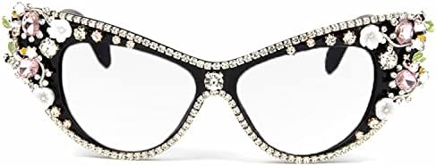 Melrose Diamond Bijuterii hipermetropie Ochelari femei Unic Cat Eye Diamond Punk lectură ochelari