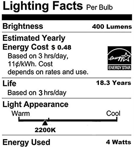 E26 ananas forma LED bec 4W 2200K cald Galben Lumina Retro lumânare lumina 4 Pack led candelabru bec Dimmable 40W echivalent