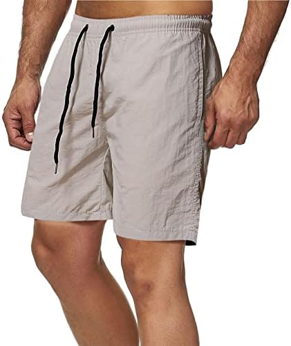 Elastic Betelie pantaloni scurți pentru bărbați se potrivesc Cordon vara plaja pantaloni scurți cu talie și buzunare atletic