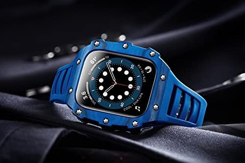 Kit de modificare a fibrelor de carbon Kanuz pentru Band Watch Watch 41mm 45mm Casera ceramică de lux pentru Iwatch SE 8 7