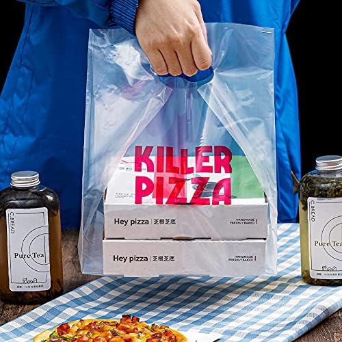 Geanta de livrare a pizza 7 9 10 12 Pizza pentru pizza punga de plastic Plastic Bag pentru a fi personalizat 50 de calculatoare
