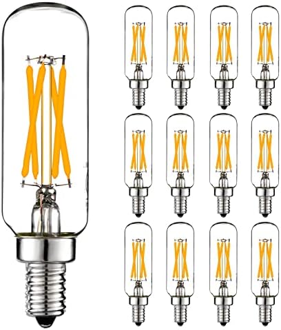LiteHistory Dimmable E12 LED bec 6w egal 60 watt LED bec alb cald 2700K T6 T25 E12 Candelabre bec 60 watt pentru candelabre,