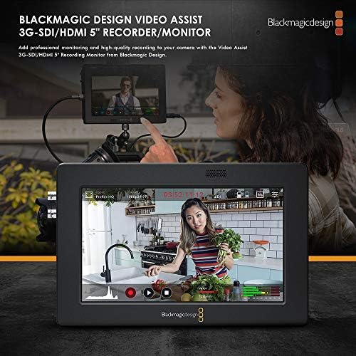 Blackmagic Design Atem Mini Pro HDMI Live Switcher & amp; Blackmagic Design Video Assist 3G-SDI / HDMI 5 Recorder / Monitor