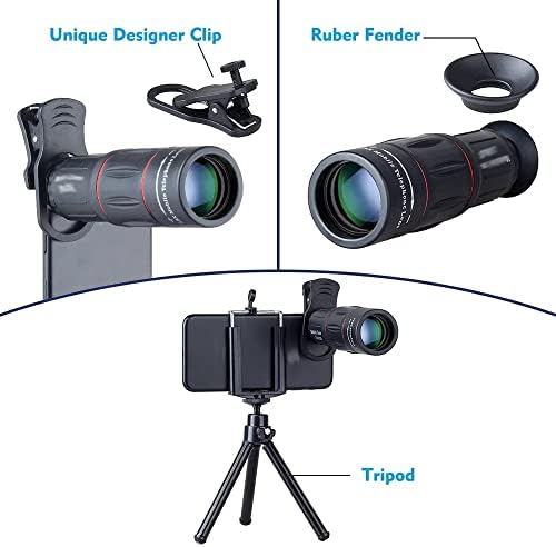 XXXDXDP 18x Zoom Zoom Optical Telefonul optic Lens Universal pentru smartphone -uri clipuri Telepune Camera