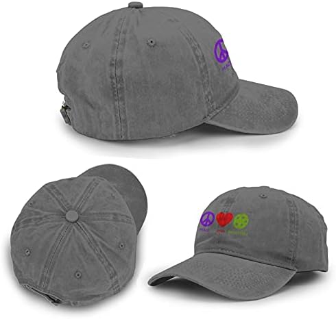 Unisex Adult Vintage Reglabil Șapcă De Baseball Denim Pălărie Pace Dragoste Pickleball Nou Camionagiu Pălării Spălate