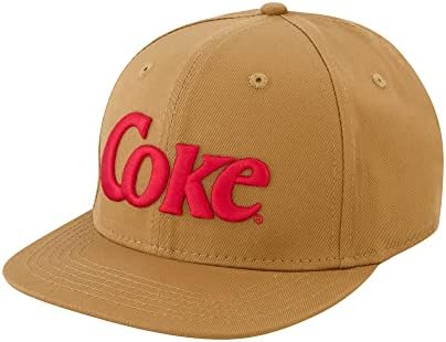 Cap de baseball Coca Cola, pălărie de patinator din bumbac cu logo -ul Coke și Brim -Brim, Camel, O singură dimensiune
