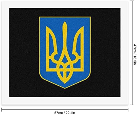 Stema Ucrainei vopsea DIY după numere kituri de pictură acrilică imagini de artă de perete pentru decorarea biroului camerei