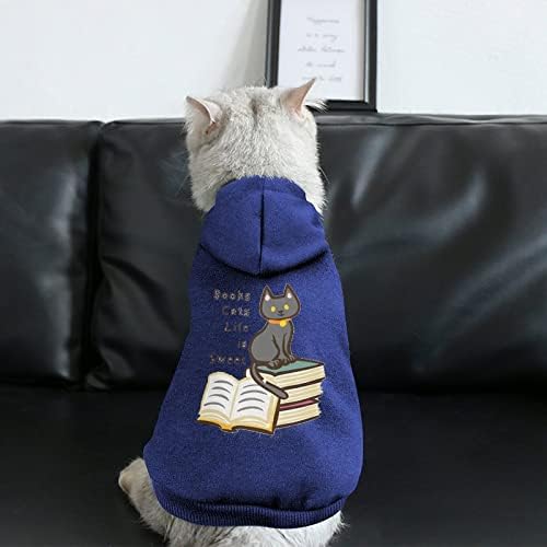 Cărți pisici viața este dulce dintr-o singură bucată costum de câine costum de animale de companie haine cu pălărie Accesorii