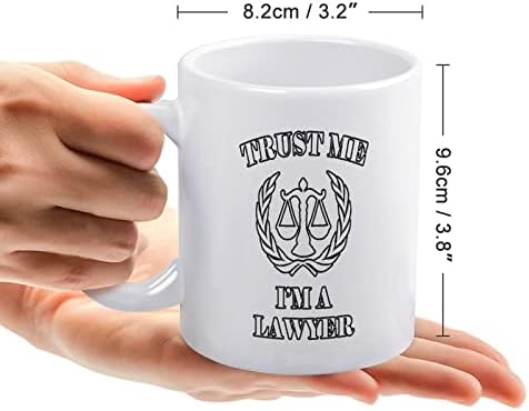 Crede-mă Sunt un avocat imprimare Cana cafea pahar ceramice ceai ceașcă amuzant cadou pentru birou acasă femei bărbați 11 Oz