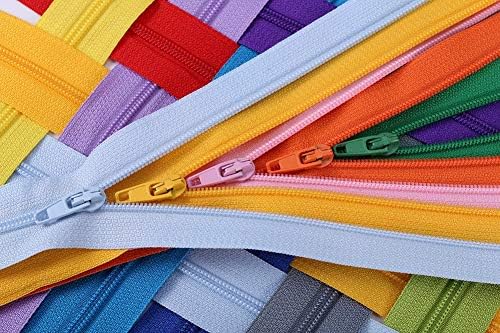 Zippers de 12 inci - Zippers din bobină de nylon în vrac - consumabile pentru meșteșuguri de cusut croitor - pachet de 100
