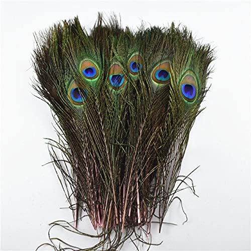 Zamihalaa 10buc / lot pene de păun vopsite Natural pentru meșteșuguri 25-30cm/10-12 pene de păun Accesorii pentru decorațiuni