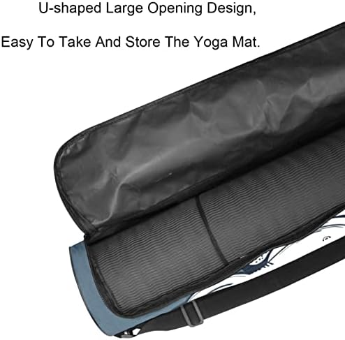 Creative Octopus Ocean Monster Yoga Mat saci Full-Zip Yoga Carry Bag pentru femei bărbați, exercițiu yoga mat Carrier cu curea