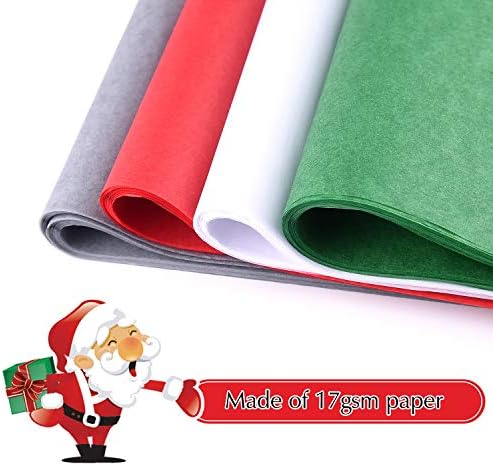 Fepito 200 coli hârtie absorbantă de Crăciun Pentru Cadouri de ambalare cadou de Crăciun