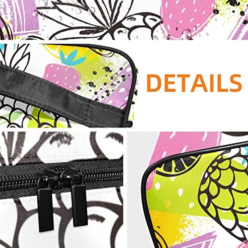 Geantă cosmetică colorată cu ananas cosmetic de căpșuni portabile pentru machiaj pentru machiaj pentru machiaj pentru femei și fete pentru femei și fete