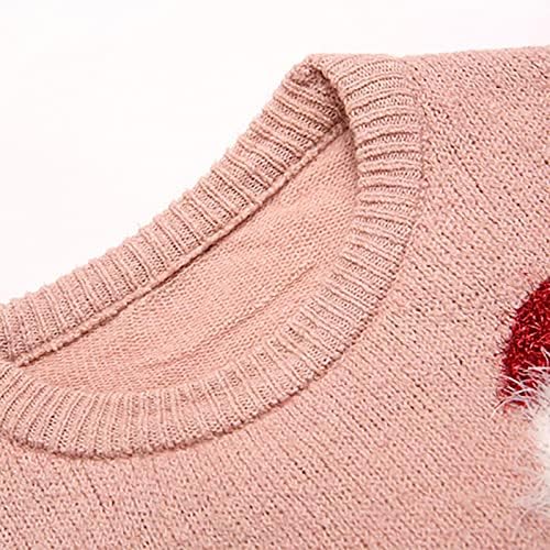 Pulovere de Crăciun pentru femei Fashion Drăguț Moș Crăciun rotund pulover pulover liber