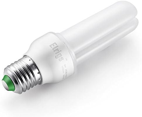 Bec LED Elrigs E26, becuri de porumb cu bază medie echivalentă de 75W, alb cald, înlocuiți 20W CFL, Non-Dimmable, fără pâlpâire, CRI 85+, pachet 2