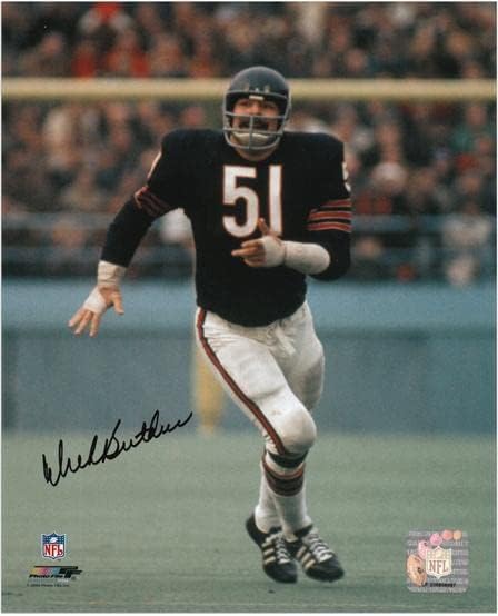 Dick Butkus Chicago Bears a autografat 8 x 10 Fotografie zâmbitoare - Fotografii autografate NFL