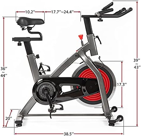 Antrenament biciclete pentru biciclete pentru biciclete, biciclete ciclice interioare, bicicletă și scaun reglabil în 4 căi, senzor de monitor LCD/ puls, pentru braț și picior și 300 lbs suport în greutate