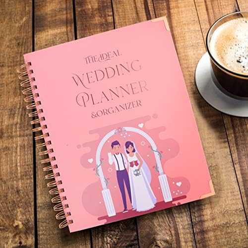 Nuanobesty Bride Cadouri Planificator de nuntă Carte și organizator pentru mirese Cadou de logodnă pentru cupluri Hardcover