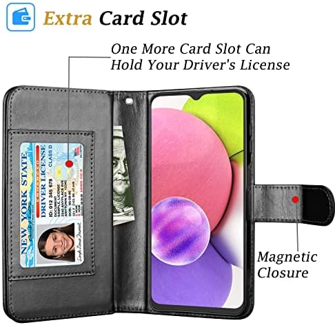 Takfox Galaxy A03s caz, pentru Samsung Galaxy A03s caz portofel, cu card de Credit titular sloturi Folio Flip Cover PU piele