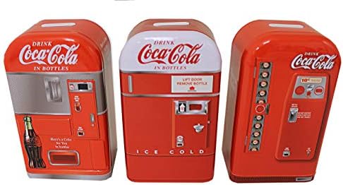 Coca-Cola Vending Machine Tin Banks