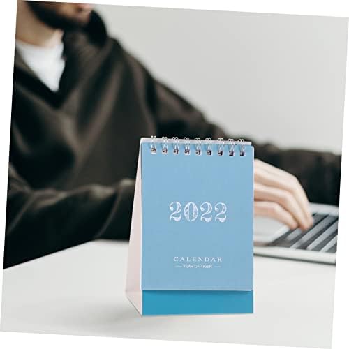 Nuobesty 6pcs 2022 pad mini Calendarul anului pentru zilnic cadou simplu creativ color decor hârtie flip birou zodiac de calendare