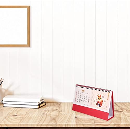 Calendar chinezesc 2023 Mini Desk Calendar Anul Calendarului de Rabbit Calendar Anul universitar Academic Lunal Calendar Zilnic