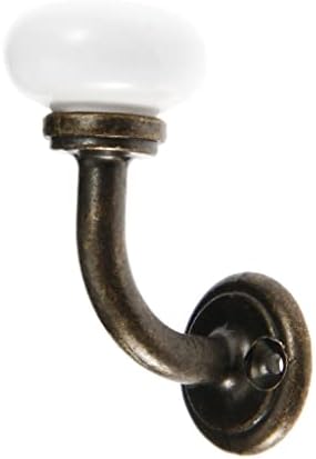 Cârlig cdyd vintage din bronz din bronz ceramică cu umeraș cârlig de baie perete de baie agățat brelocul cu șuruburi cu șuruburi