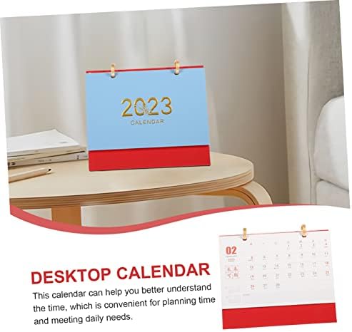Toftoficu 5pcs 2023 Calendar birou decor chinezesc Calendar de birou pentru birou decorul de birou 2023 Memo Calendar 2023