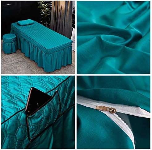 Seturi de foi de masă de masaj zhuan cu gaură de odihnă 4 bucăți set pat de frumusețe matlasat set de paturi pentru paturi