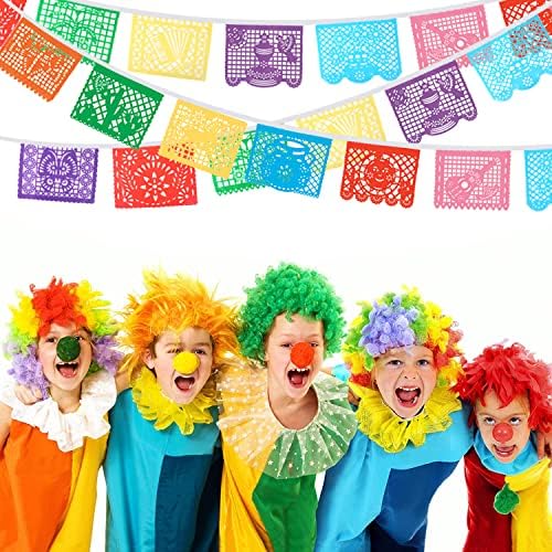 Bannere de petrecere mexicane, Decorațiuni de petrecere Fiesta, Banner Cinco De Mayo Papel Picado de 100 FT pentru decorațiuni