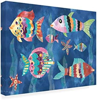 Marcă de artă plastică „Boho Reef Fish III” Canvas Canvas By Wild Apple Portofoliu