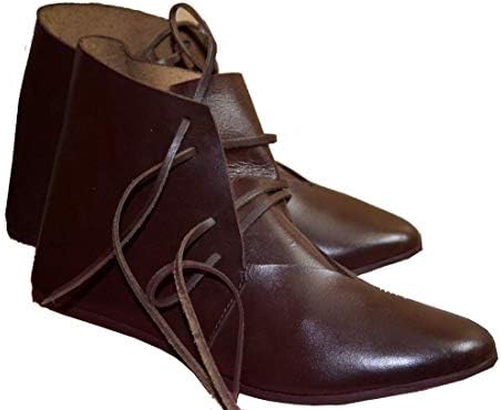Allbeststuff Pantofi medieval din piele