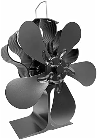 Xfadr SRLIWHITE Negru semineu 5 lame căldură alimentat aragaz Fan jurnal lemn arzător Eco Fan liniștită acasă semineu ventilator