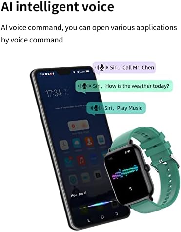 Ceas inteligent pentru iOS Android - Smartwatch cu notificări de apeluri și mesaje, ritm cardiac și monitor de somn, pedometru