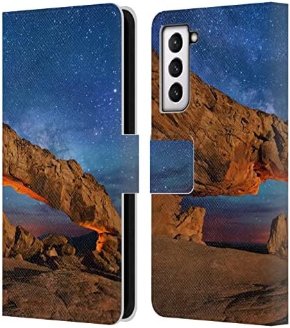 Head Case Designs licențiat oficial Royce Bair Sunset Arch Nightscapes carte din piele portofel Husă compatibilă cu Samsung