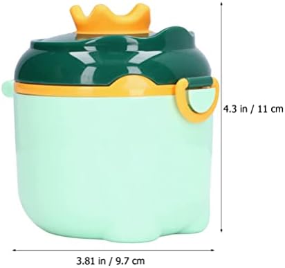 Hemoton Travel Snack Container Baby Formula Dispenser portabil pulbere Dispenser cu Scoop Cartoon Formula Travel Containere
