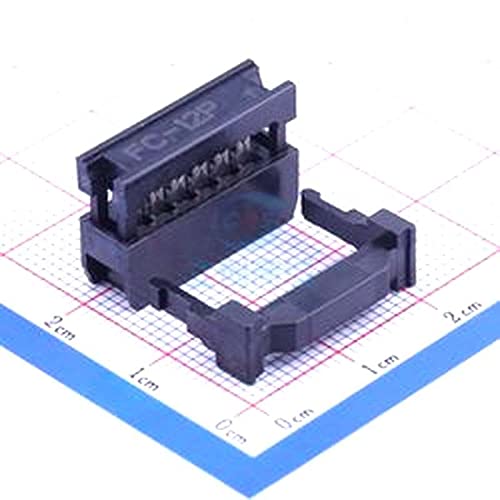 10 PC-uri FC 2,54mm 2 * 6p Terminal de sertizare Conector IDC din trei piese P = 2.54mm 0.100 2,54mm Brass/fosfor Bronz I-1010312P-B000