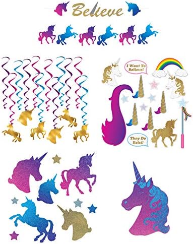 Sortiment De Decorațiuni Unicorn Beistle, Multicolor