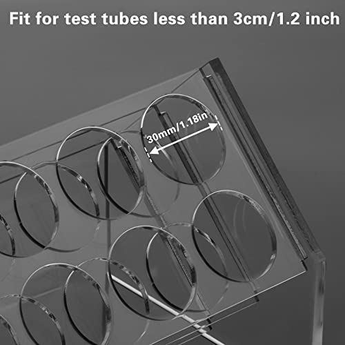 Suport înclinat suport pentru eprubete acrilice suport pentru 8 găuri Rack pentru tuburi de centrifugă pentru tuburi de 50