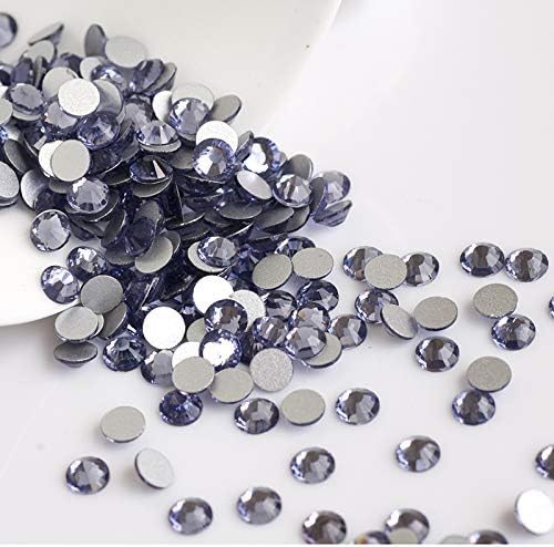 SS3 1440pcs Crystal Crystal Non hotfix Rinones Tanzanit Flatback Strass Glitter Stones Accesorii de artă de unghii DIY îmbrăcăminte
