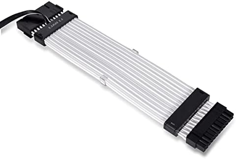 Lian Li Stimer Plus V2 24 pini-Cablu de extensie RGB RGB și PW8-V2 ADRESABIL RGB Strimer plus 8 pini, alb