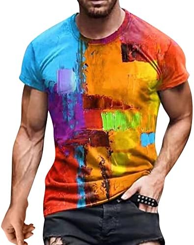 XXBR MENS MENS Casual cu mânecă scurtă vară 3D Digital Imprimare Digital Ziua Grafică Tricou Grafică Bluză cu mânecă scurtă