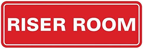 Standard Riser Camera ușă/semn de perete -red - mic