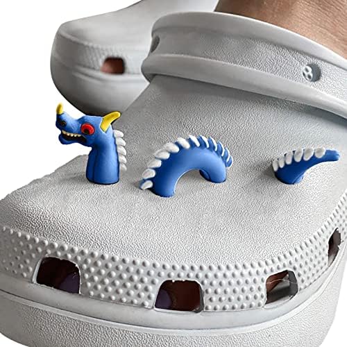 Decorare farmec de pantofi de găuri, crocodil amuzant, dragon, formă de șarpe din șarpe PVC Pantofi cataramă Manual DIY Gaură